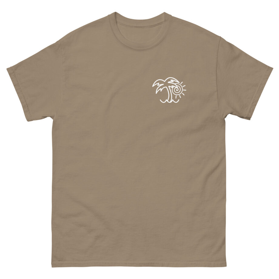 Chon Palm Tree Blue Dip Dye Unisex classic tee
