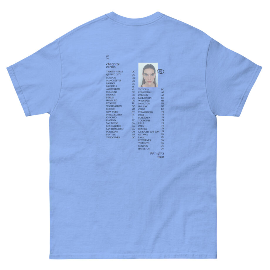 Charlotte Cardin 99 Nights Tour Unisex classic tee