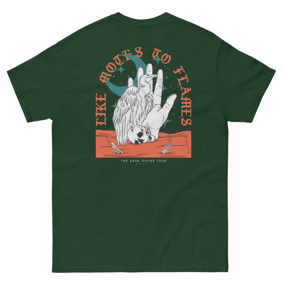 Like Moths to Flames the Dark Divine Tour Unisex classic tee