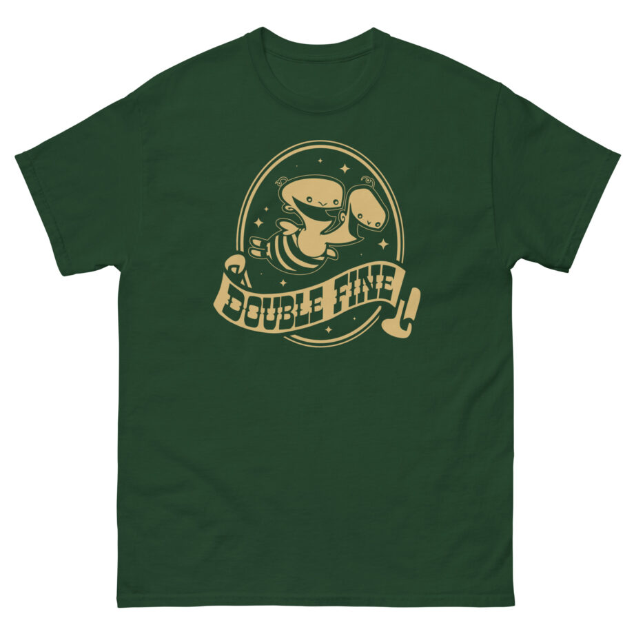 Double Fine Golden Two-headed Baby Unisex classic tee