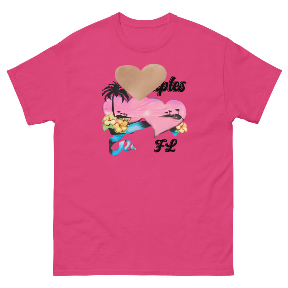 Charli XCX Naples Fl Heart Cut Out Unisex classic tee
