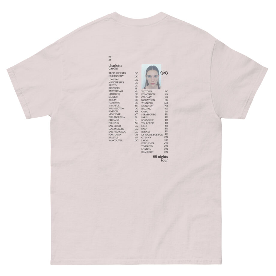 Charlotte Cardin 99 Nights Tour Unisex classic tee
