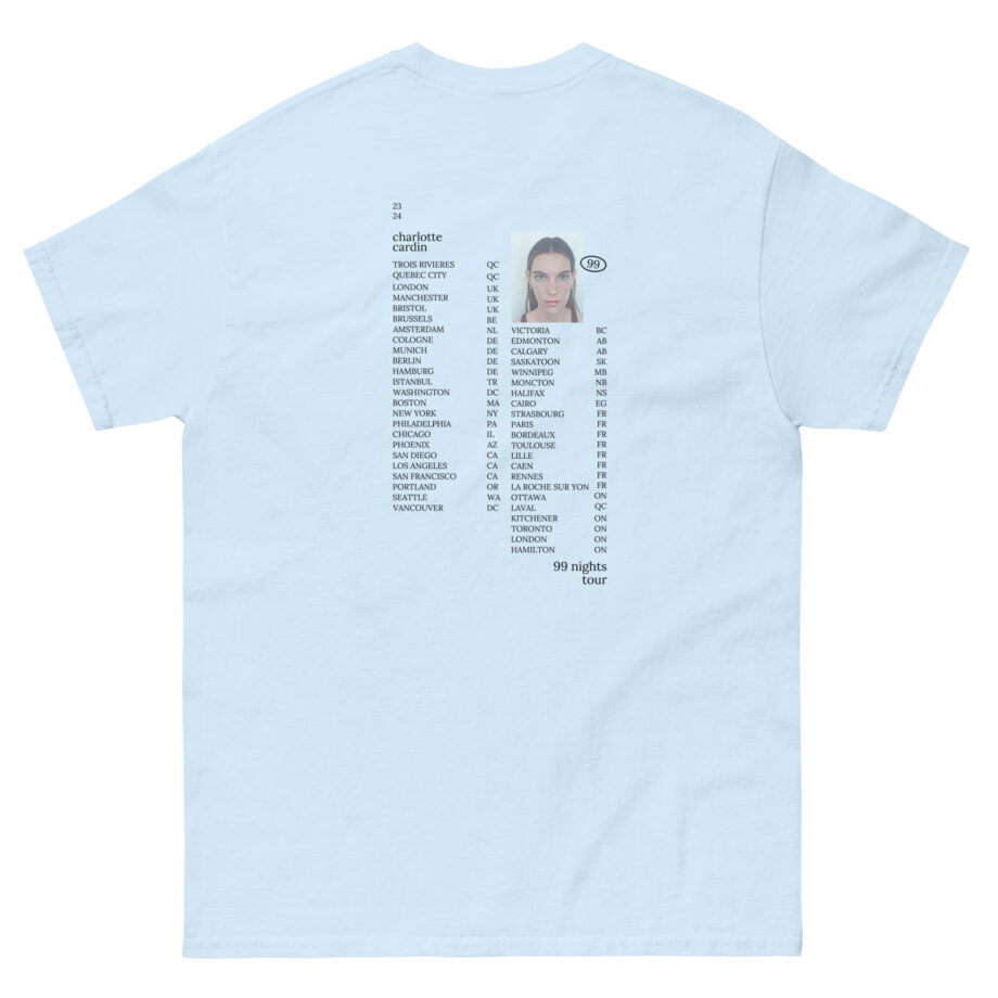 Charlotte Cardin 99 Nights Tour Unisex classic tee
