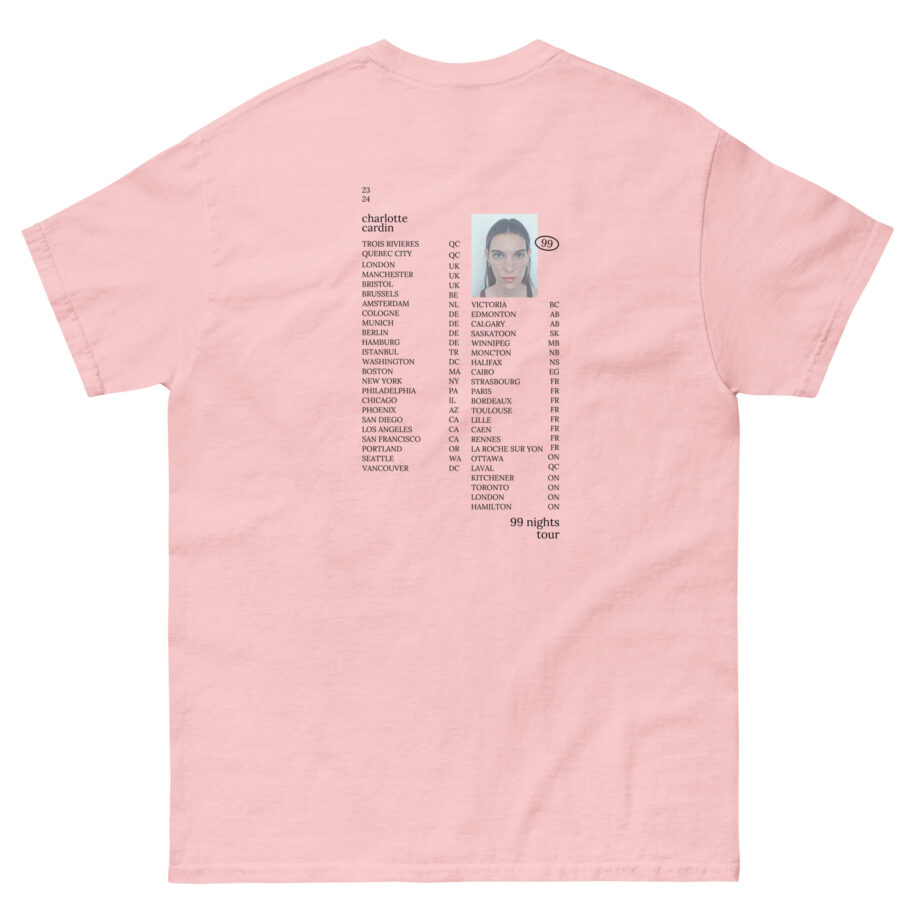 Charlotte Cardin 99 Nights Tour Unisex classic tee