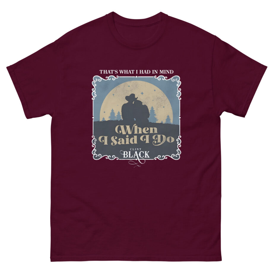 Clint Black When I Said I Do Illustrated Unisex classic tee