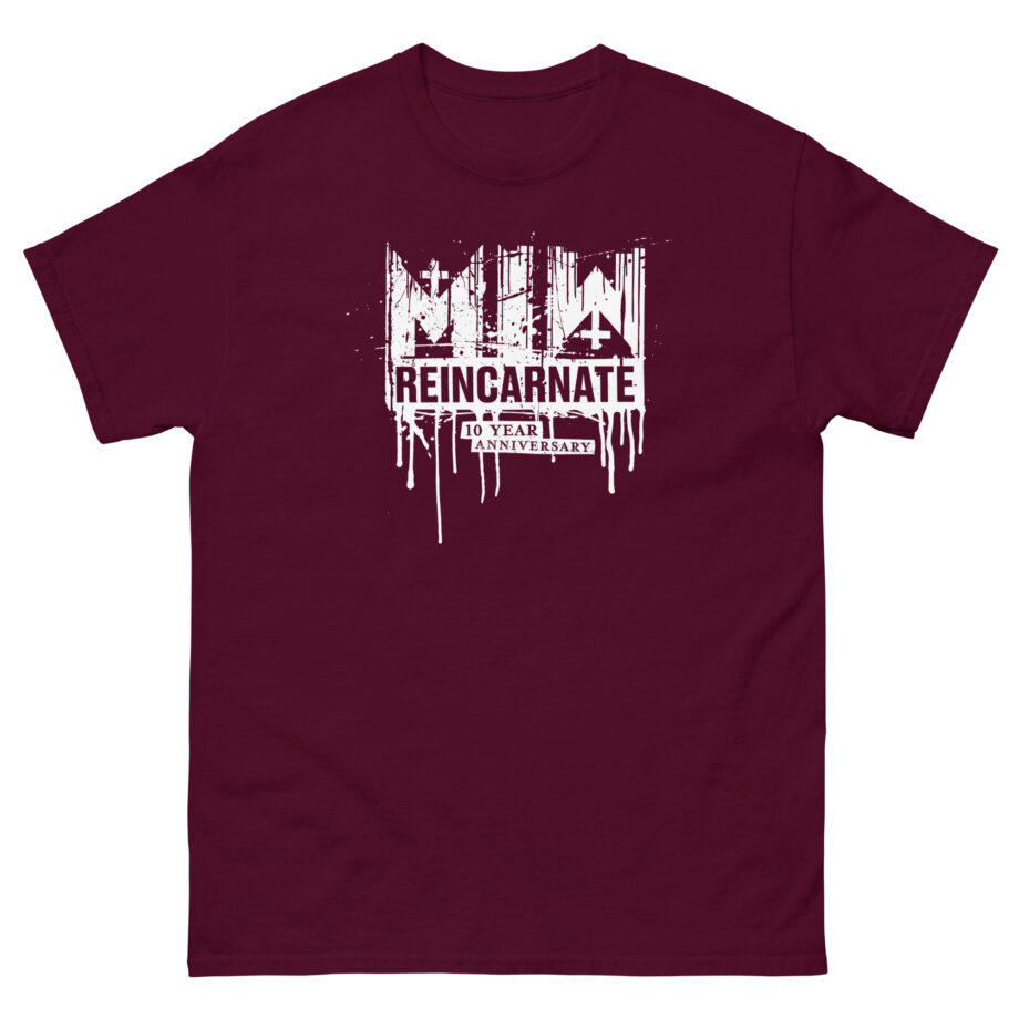 Motionless in White Reincarnate 10 Year Drip Logo Unisex classic tee