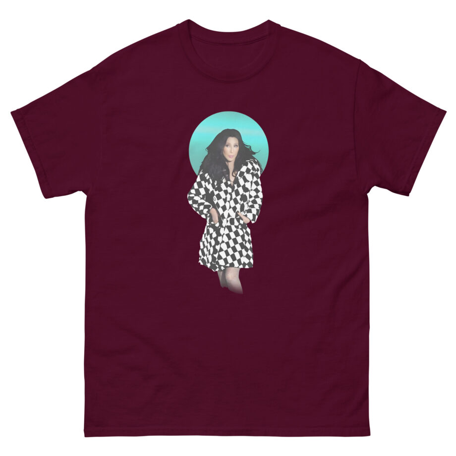 Cher Checkered Trench Coat Photo Unisex classic tee