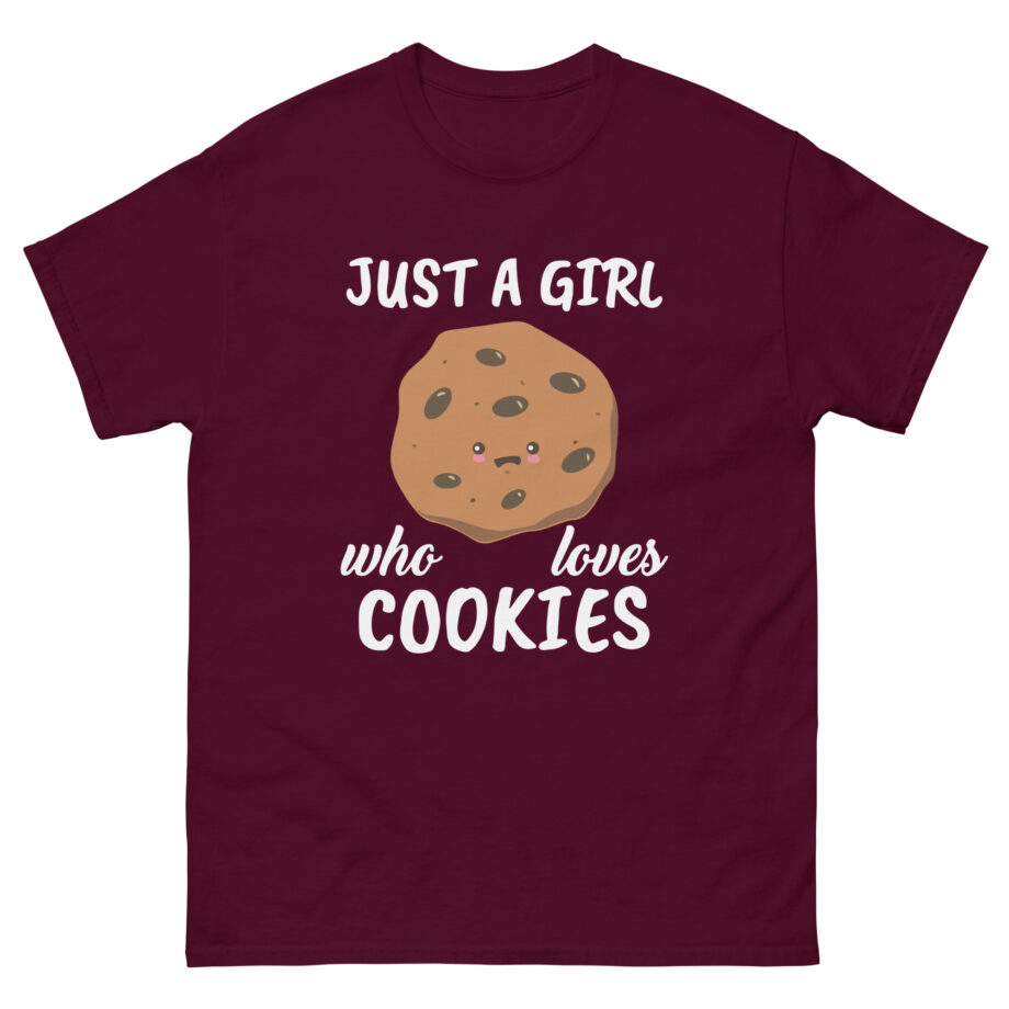 Cookieswirlc Just a Girl Who Loves Cookies Unisex classic tee
