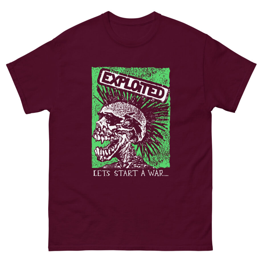 The Exploited Let's Start a War Skull Unisex classic tee