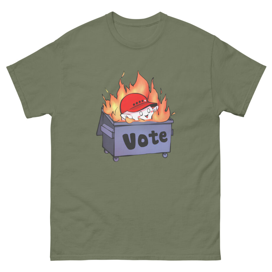 Mister Metokur Dumpster Fire Vote Unisex classic tee