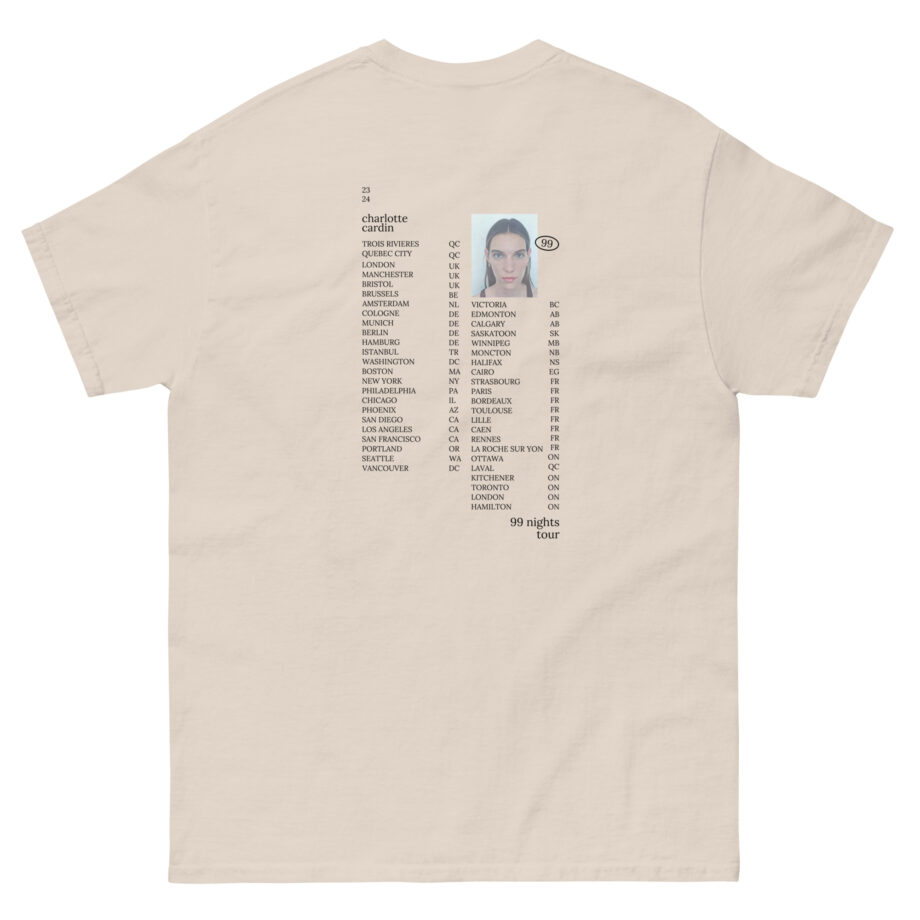 Charlotte Cardin 99 Nights Tour Unisex classic tee