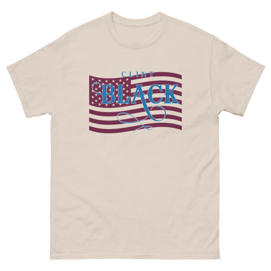 Clint Black Ladies Patriotic Bling Unisex classic tee