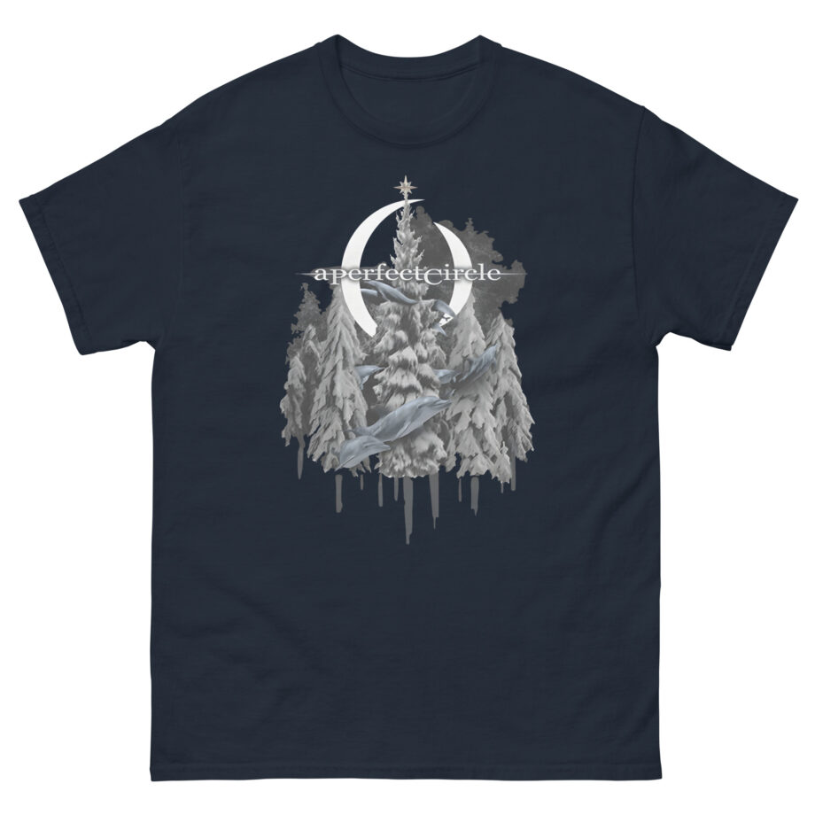 A Perfect Circle Frosty Dolphin & Snow Unisex classic tee