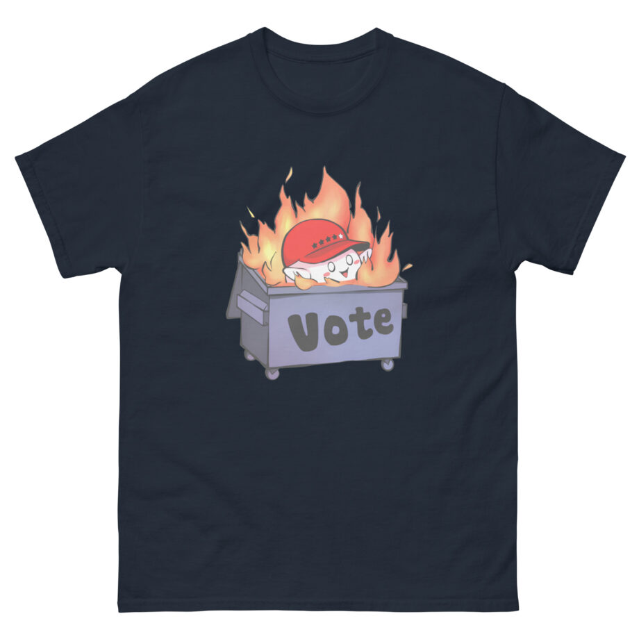 Mister Metokur Dumpster Fire Vote Unisex classic tee