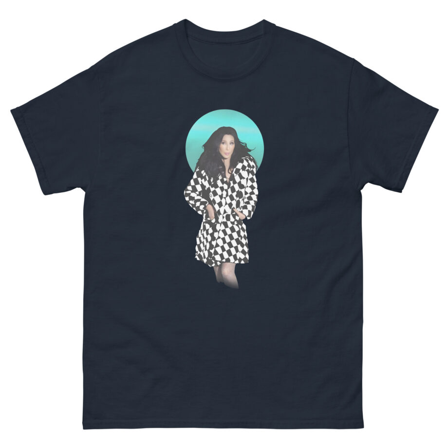 Cher Checkered Trench Coat Photo Unisex classic tee