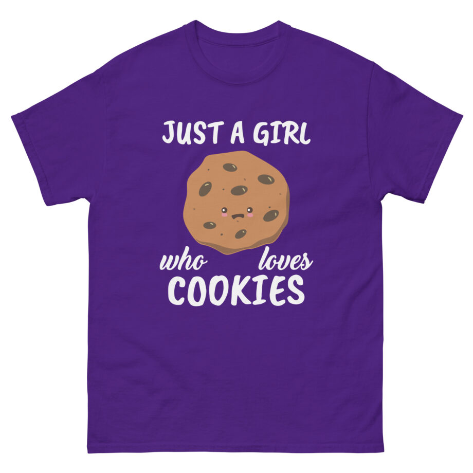 Cookieswirlc Just a Girl Who Loves Cookies Unisex classic tee