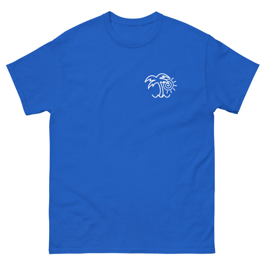 Chon Palm Tree Blue Dip Dye Unisex classic tee