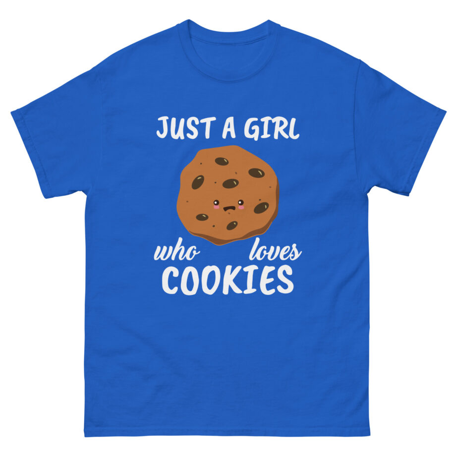 Cookieswirlc Just a Girl Who Loves Cookies Unisex classic tee