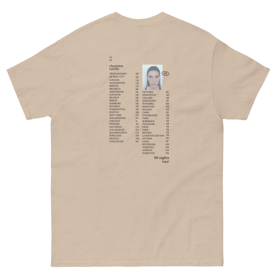 Charlotte Cardin 99 Nights Tour Unisex classic tee