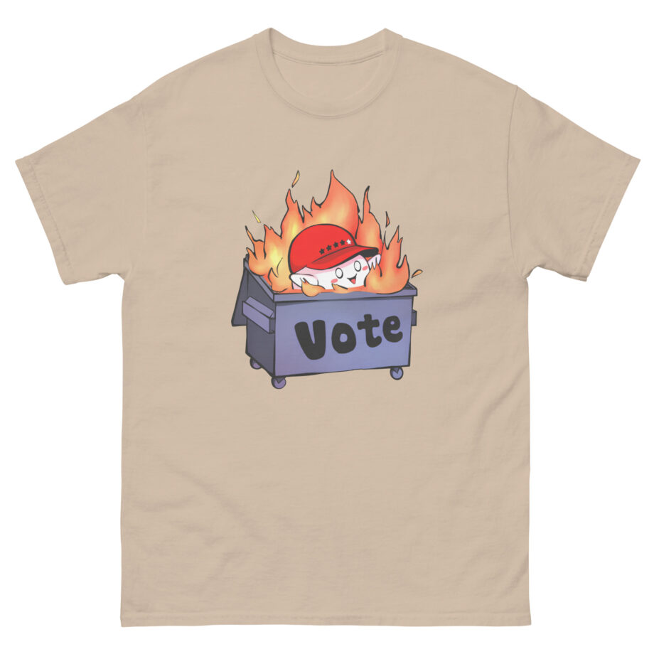 Mister Metokur Dumpster Fire Vote Unisex classic tee