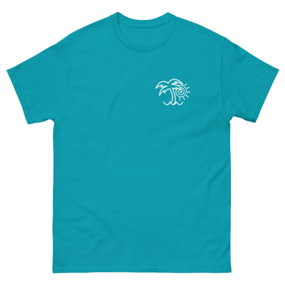 Chon Palm Tree Blue Dip Dye Unisex classic tee