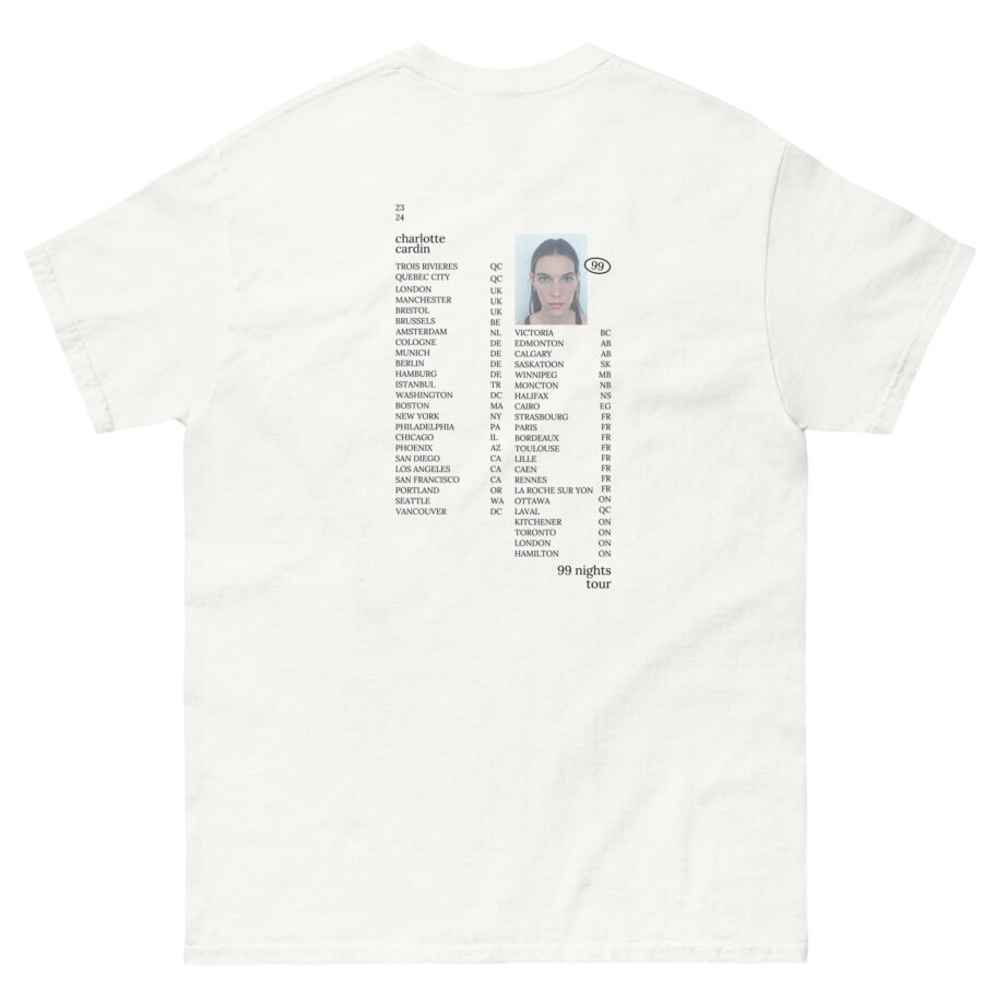 Charlotte Cardin 99 Nights Tour Unisex classic tee