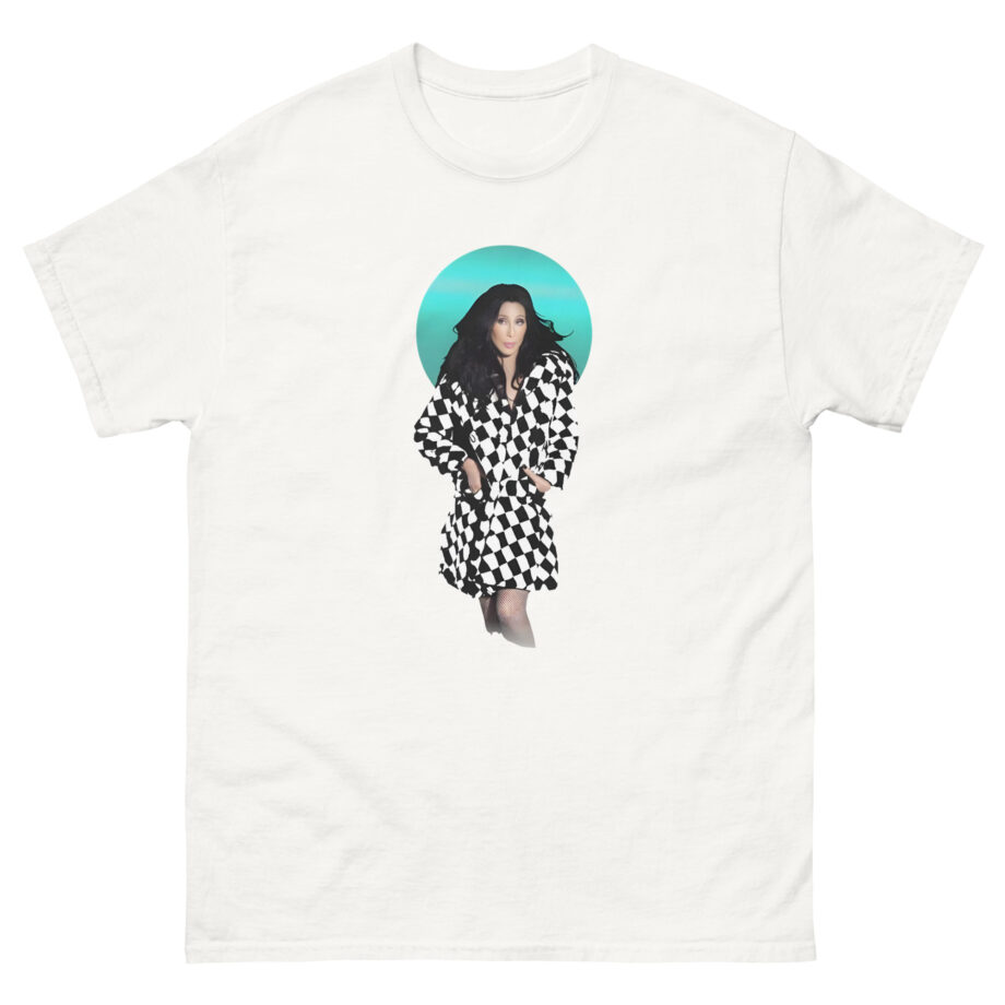 Cher Checkered Trench Coat Photo Unisex classic tee