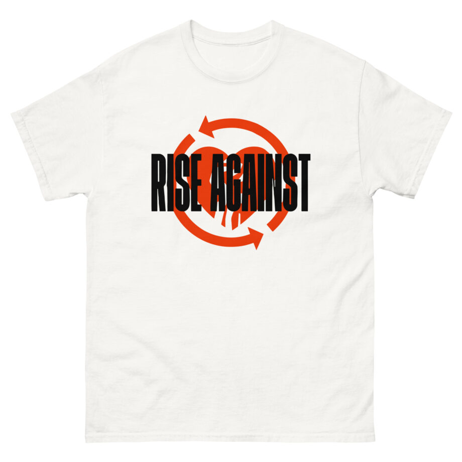 Rise Against Red Heartfist Label Unisex classic tee