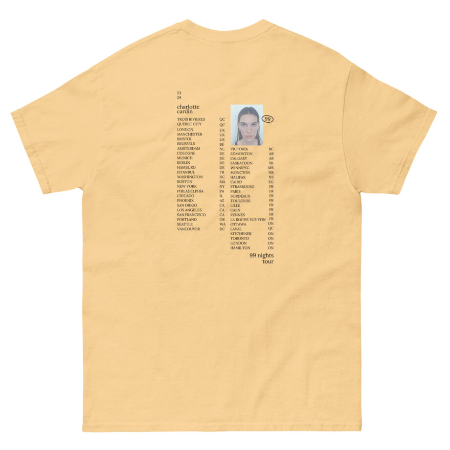 Charlotte Cardin 99 Nights Tour Unisex classic tee