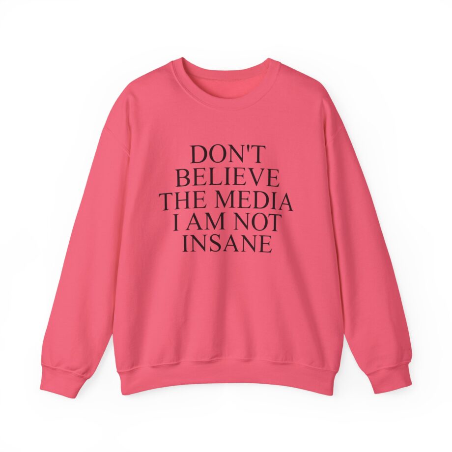 Joost Klein Don't Believe the Media I Am Not Insane Unisex Heavy Blend™ Crewneck Sweatshirt