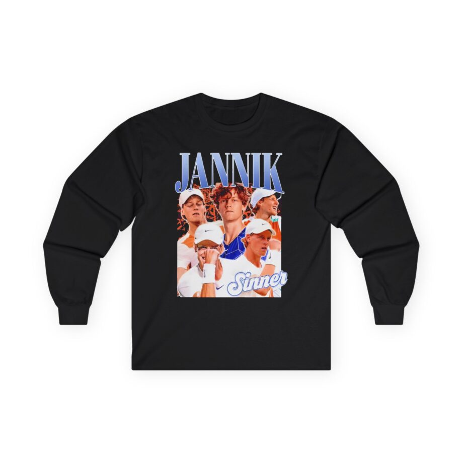 Jannik Sinner Retro Art Unisex Ultra Cotton Long Sleeve Tee