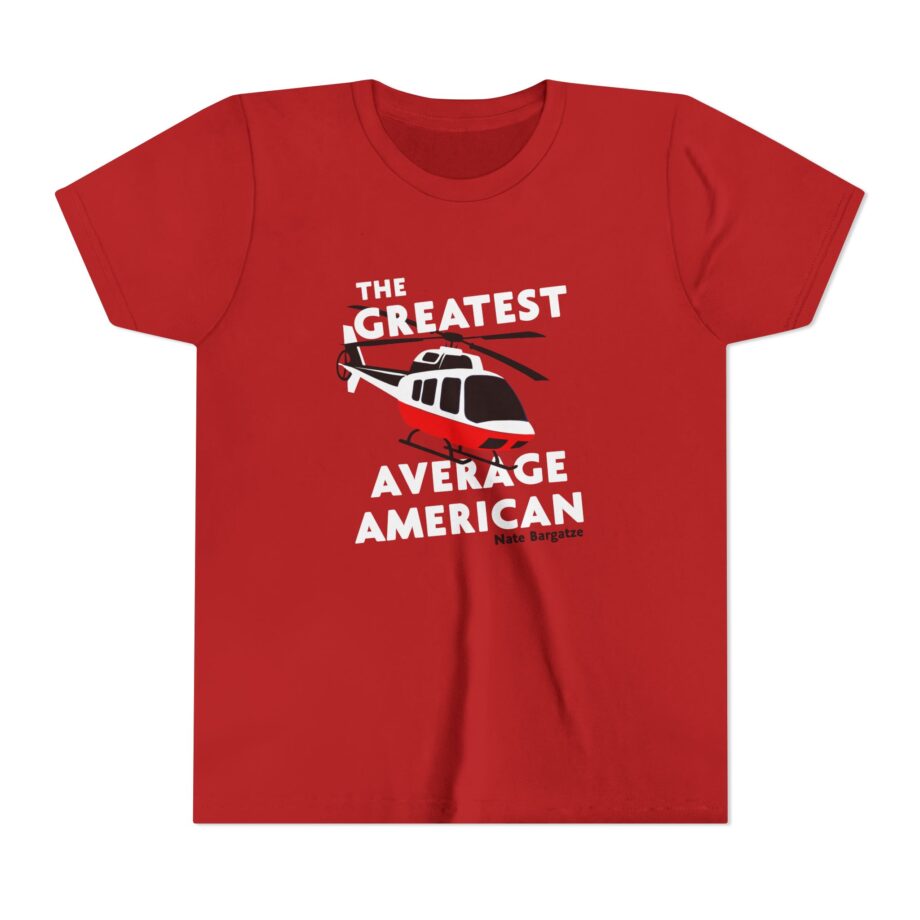The Greatest Average American Nate Bargatze Youth Short Sleeve Tee