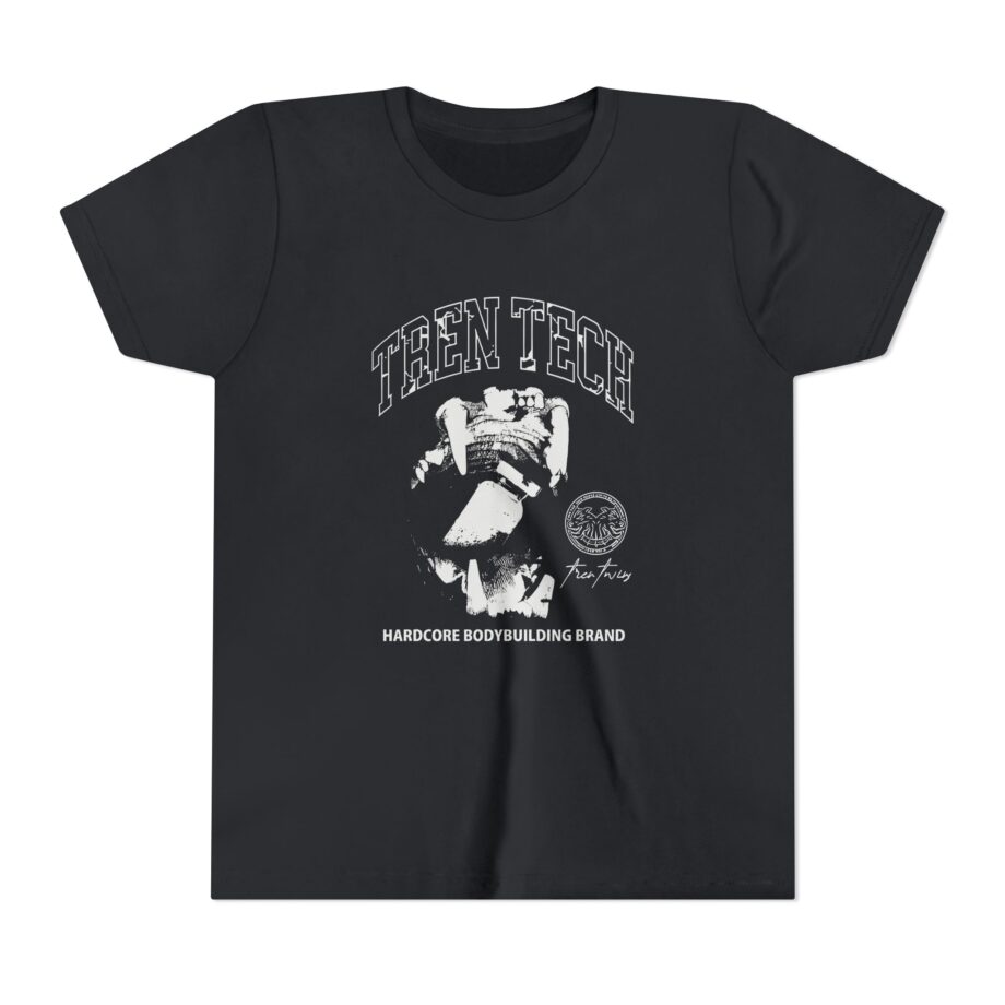 Tren Tech Hardcore Bodybuilding Brand Youth Short Sleeve Tee