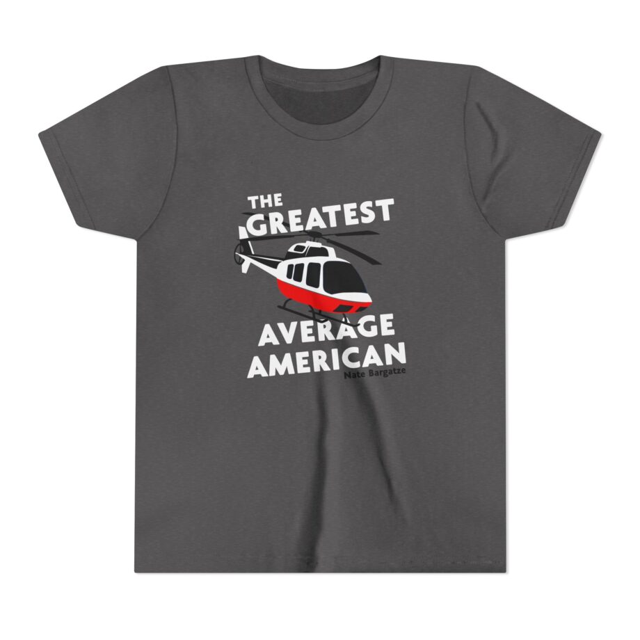 The Greatest Average American Nate Bargatze Youth Short Sleeve Tee
