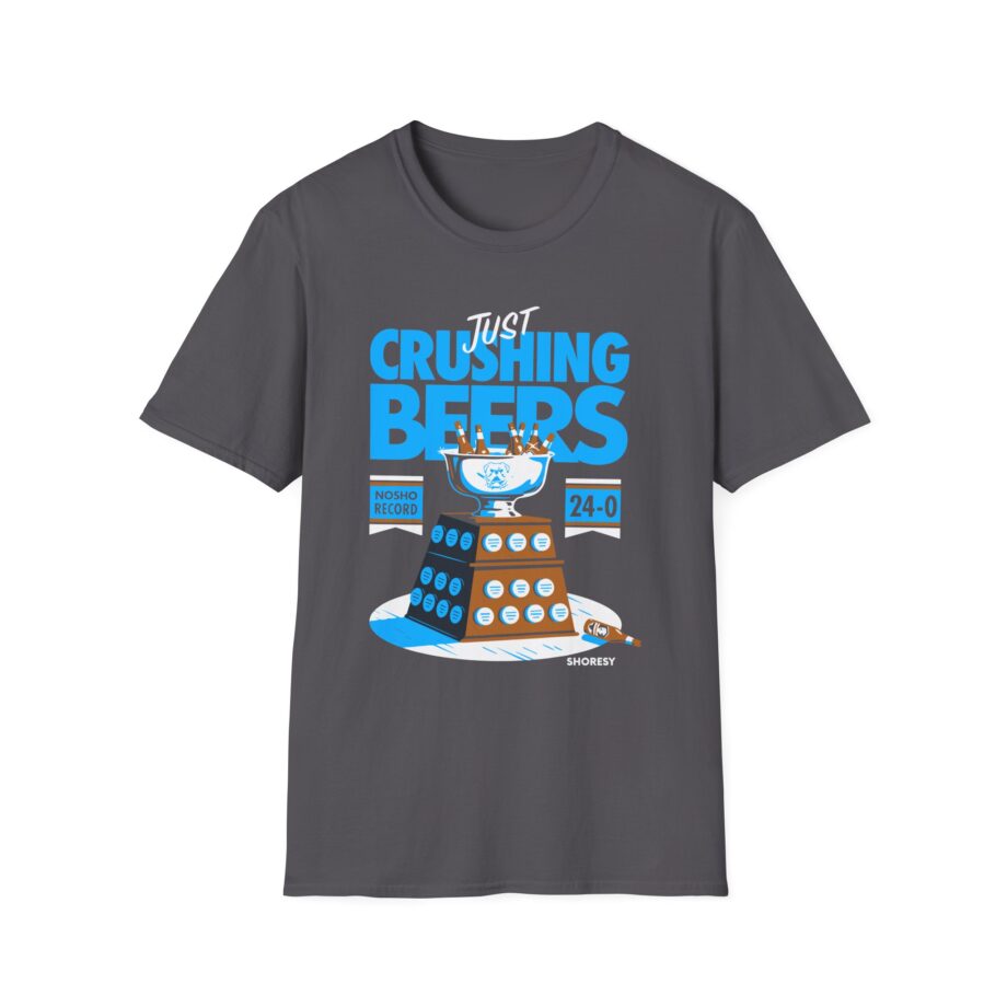 Shoresy Just Crushing Beers Unisex Softstyle T-shirt