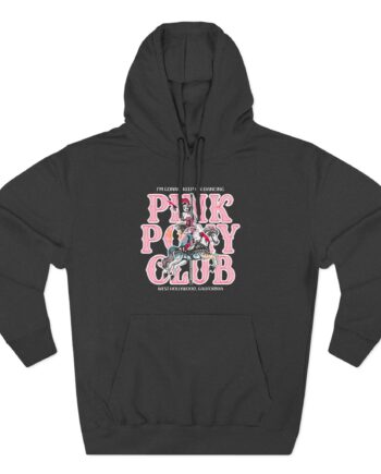 Chappell Roan Im Gonna Keep on Dancing Pink Pony Club Three-Panel Fleece Hoodie