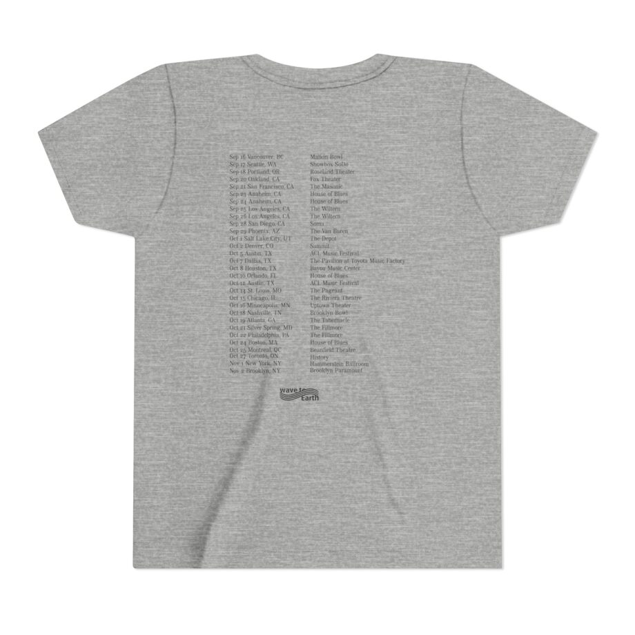 Wave to Earth 0.03 NA Tour  Youth Short Sleeve Tee