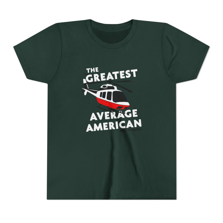 The Greatest Average American Nate Bargatze Youth Short Sleeve Tee