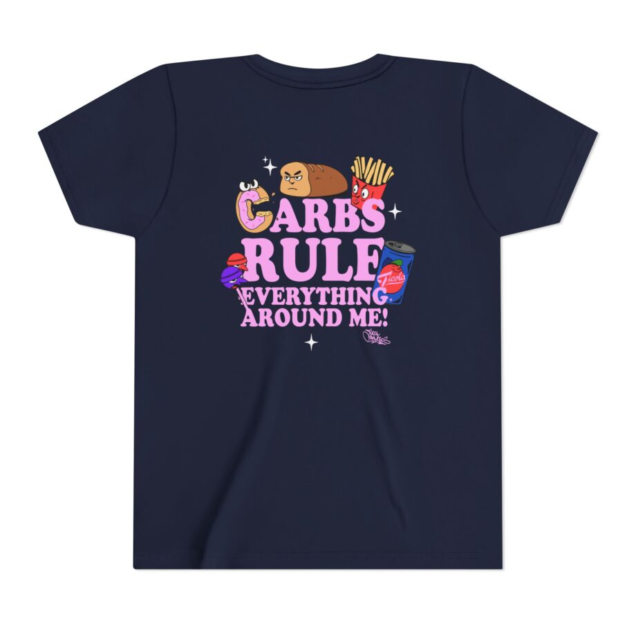 Method Man Carbs Rule Everything Around Me Youth Short Sleeve Tee