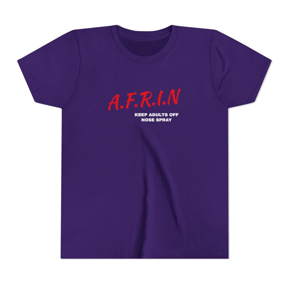 Nate Bargatze Afrin Keep Adults of Nose Spray Youth Short Sleeve Tee