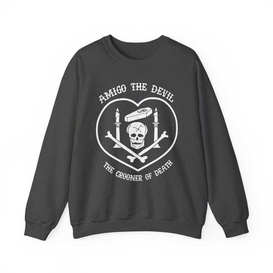 Amigo the Devil Crooner of Death Unisex Heavy Blend Crewneck Sweatshirt