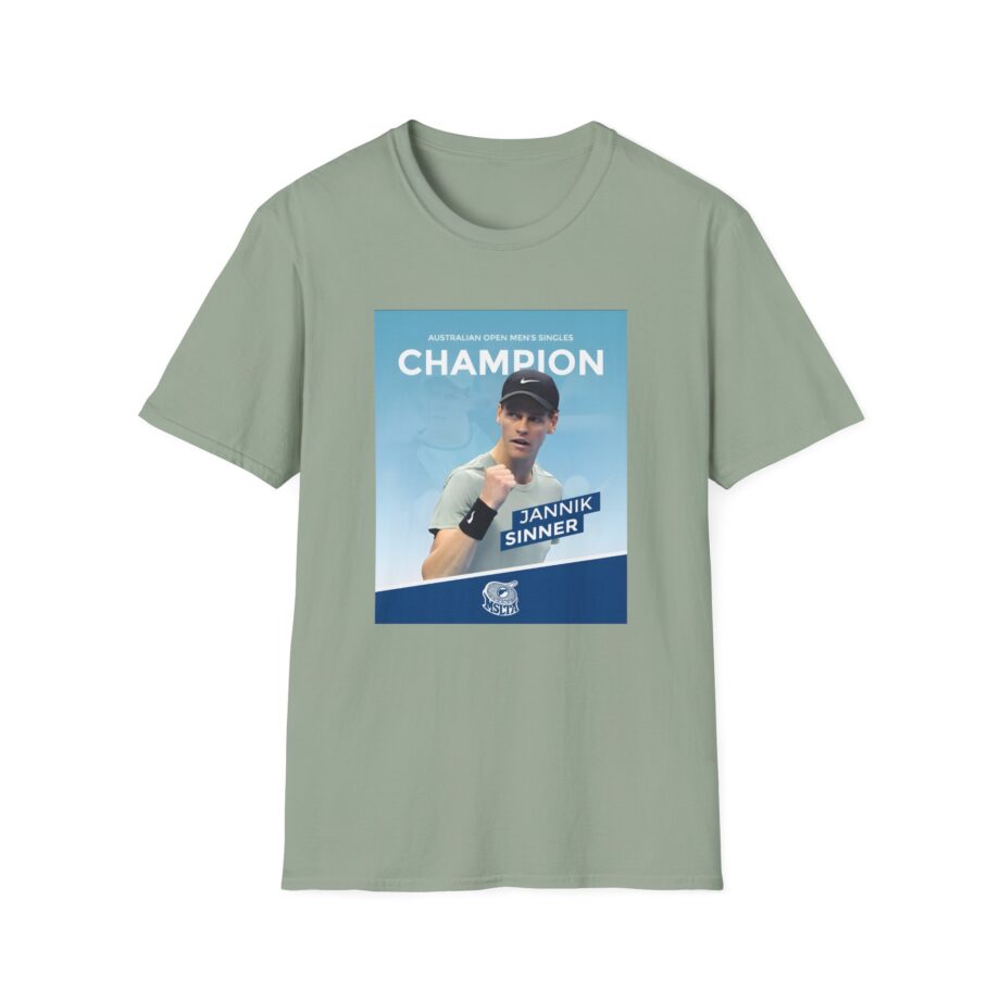Jannik Sinner Australian Open Men's Singles Champion 2025 Unisex Softstyle T-Shirt