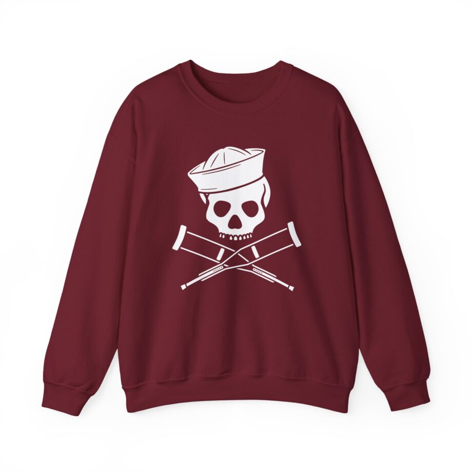 Jackass Skull and Crutches Unisex Heavy Blend™ Crewneck Sweatshirt