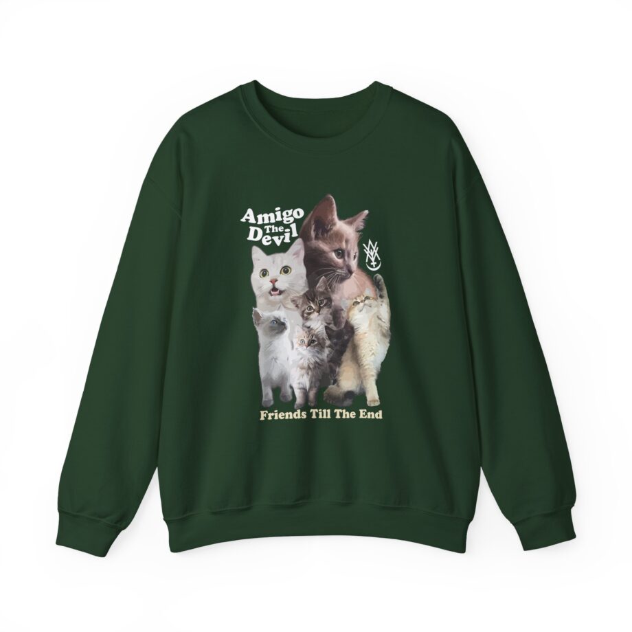 Amigo the Devil  Too Many Puppies Unisex Heavy Blend Crewneck Sweatshirt