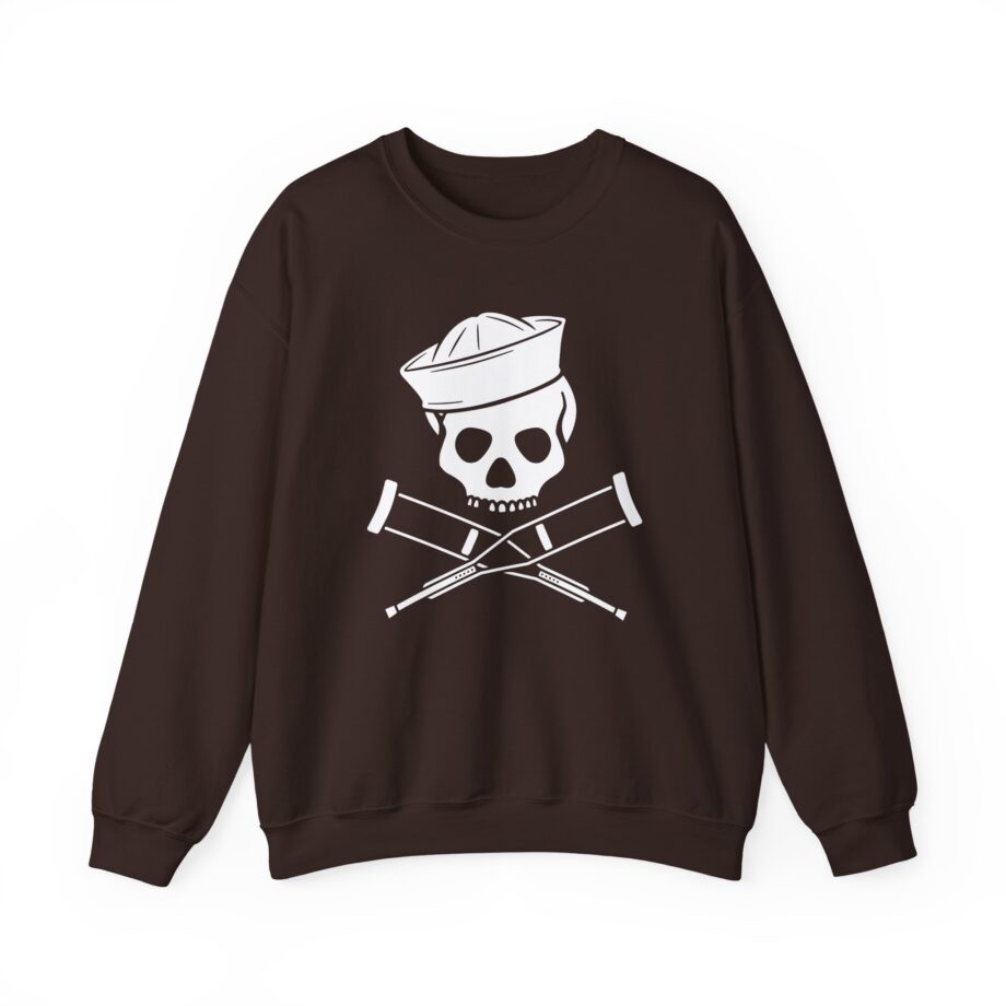 Jackass Skull and Crutches Unisex Heavy Blend™ Crewneck Sweatshirt