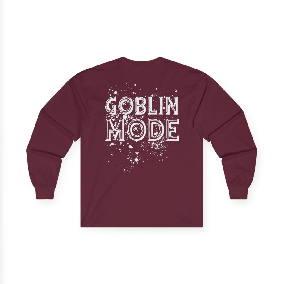 Nekrogoblikon Goblin Mode Raglan Unisex Ultra Cotton Long Sleeve Tee