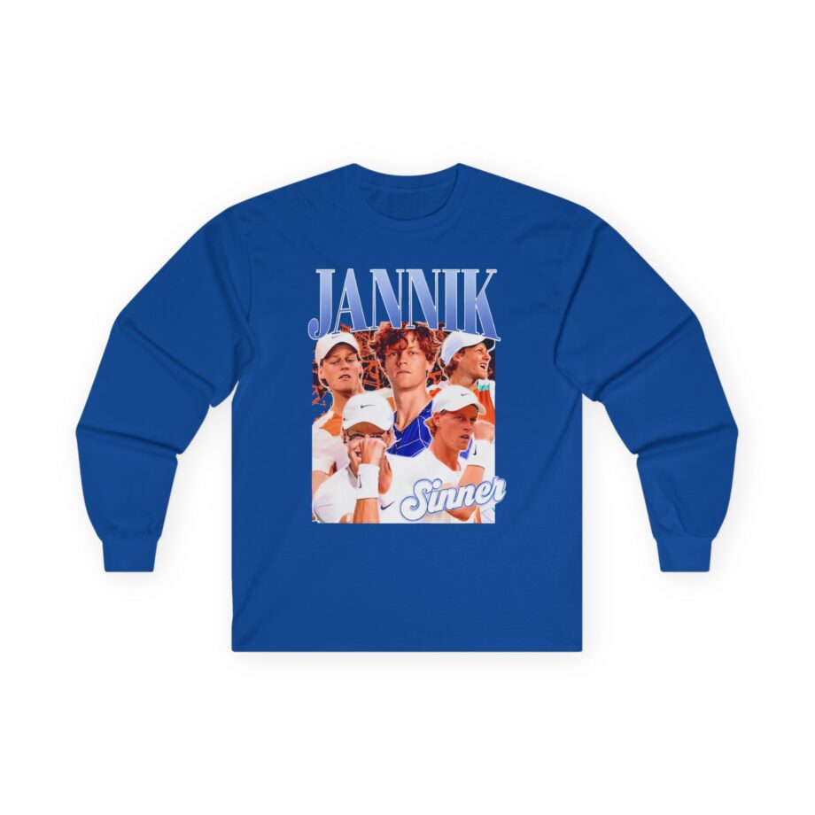 Jannik Sinner Retro Art Unisex Ultra Cotton Long Sleeve Tee