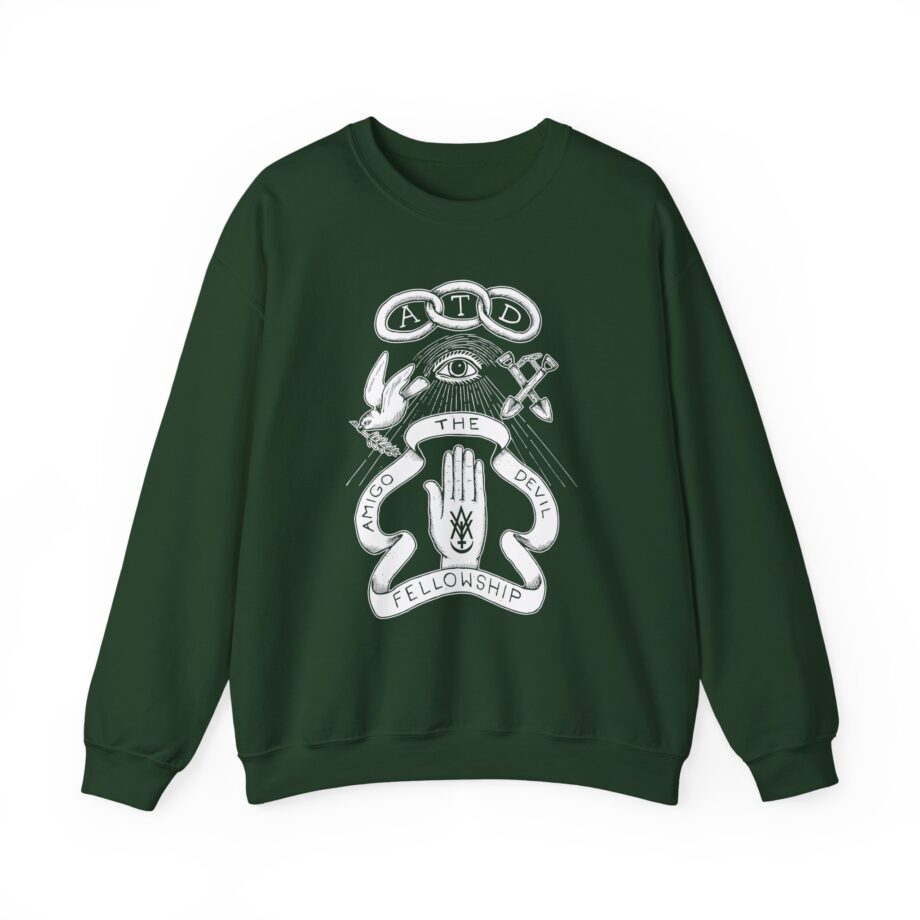 Amigo the Devil  Fellowship Unisex Heavy Blend Crewneck Sweatshirt