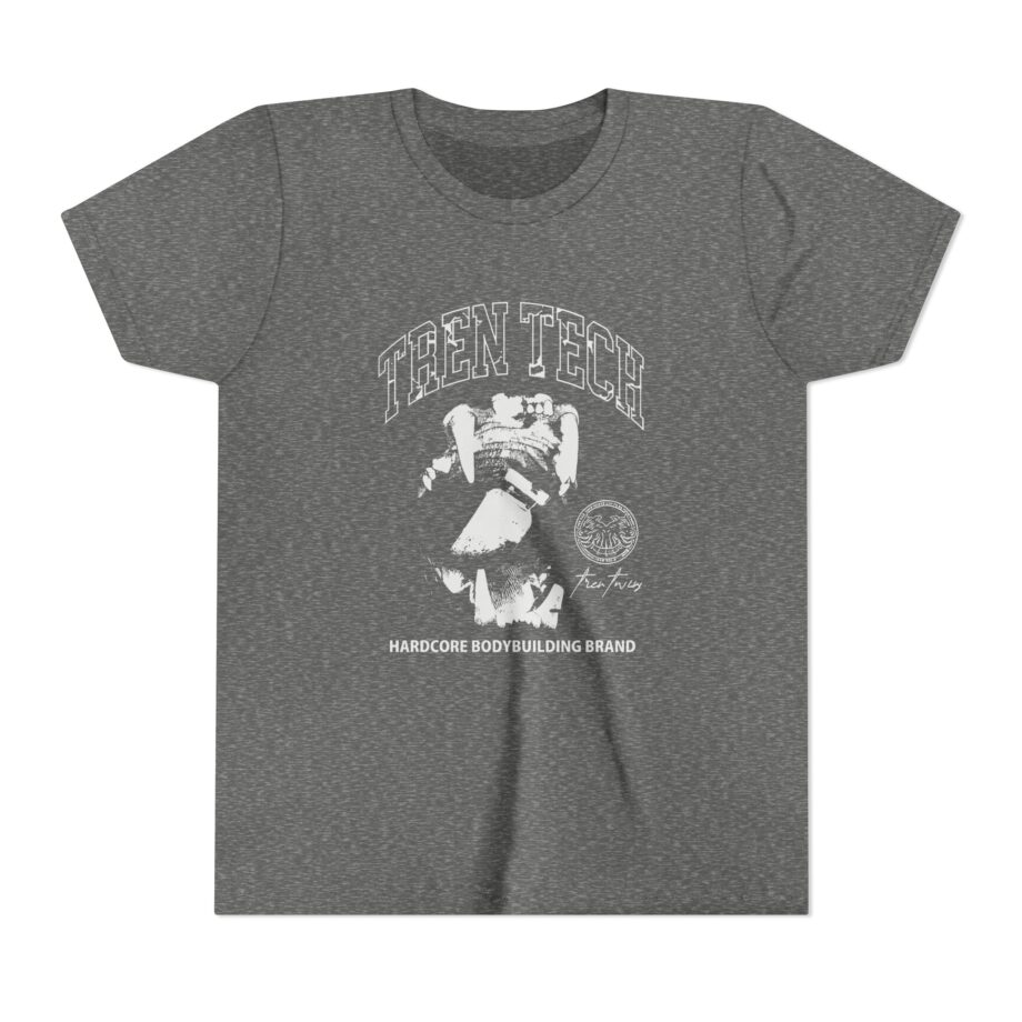 Tren Tech Hardcore Bodybuilding Brand Youth Short Sleeve Tee