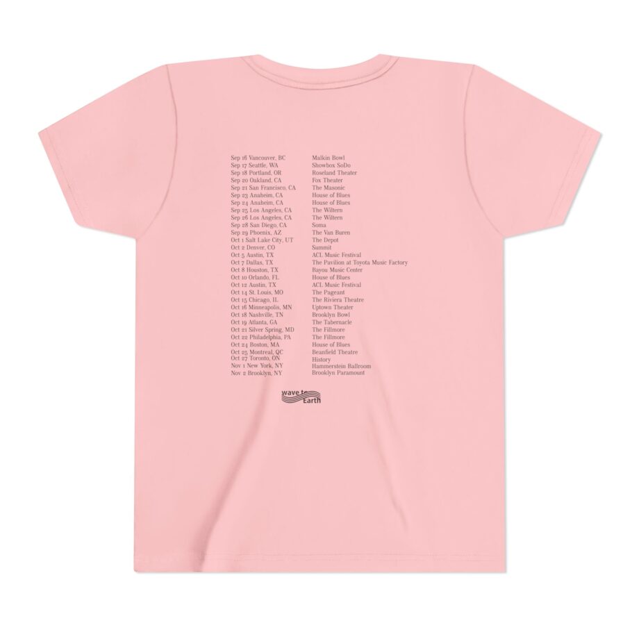 Wave to Earth 0.03 NA Tour  Youth Short Sleeve Tee